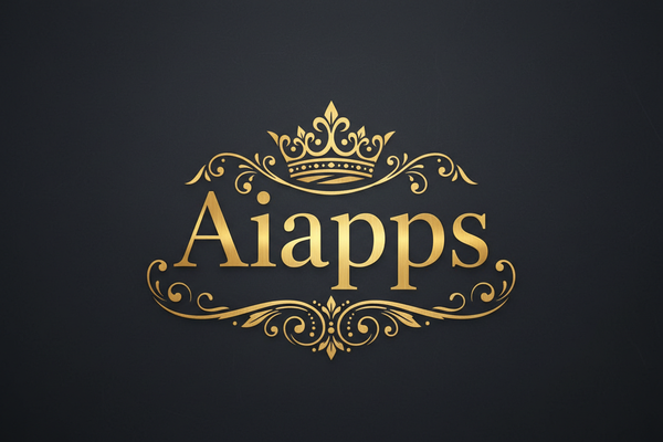 Aiapps logo uudella fontilla