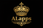 ALapps logo keskitumma kulta